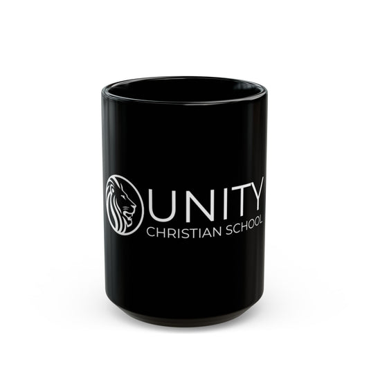 Personalized Unity Coffee Mug, School Spirit Mug, Gift for Teachers, Graduation Coffee Cup, Black Ceramic Mug
