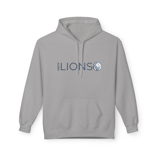 Unity Lions Hoodie, Unisex Fleece Sweatshirt, Casual Wear, Sports Team Apparel, Gift for Friends, College Spirit Gear