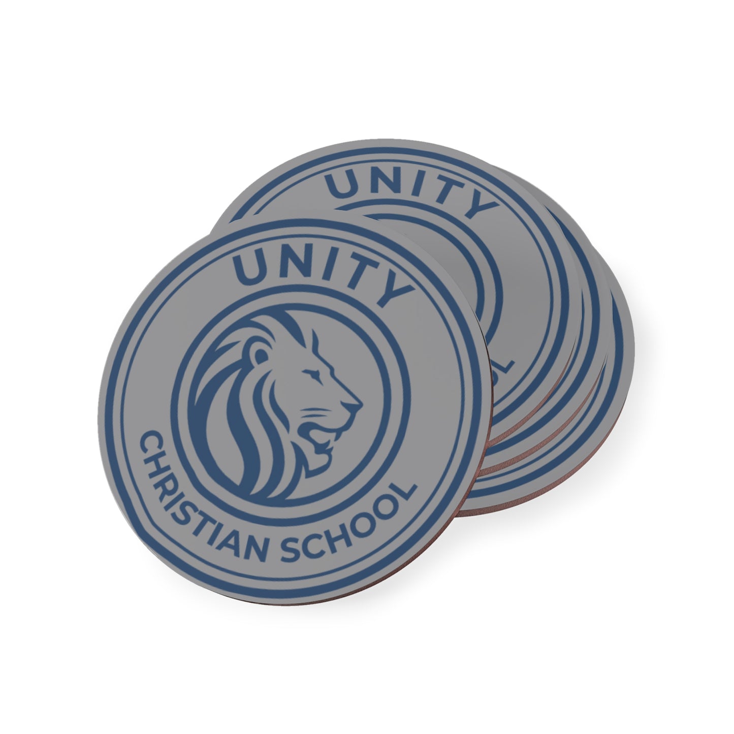 Custom School Spirit Coasters, Christian School Decor, Unity Theme, Perfect for Gifts, Graduation Celebrations, Teacher Appreciation