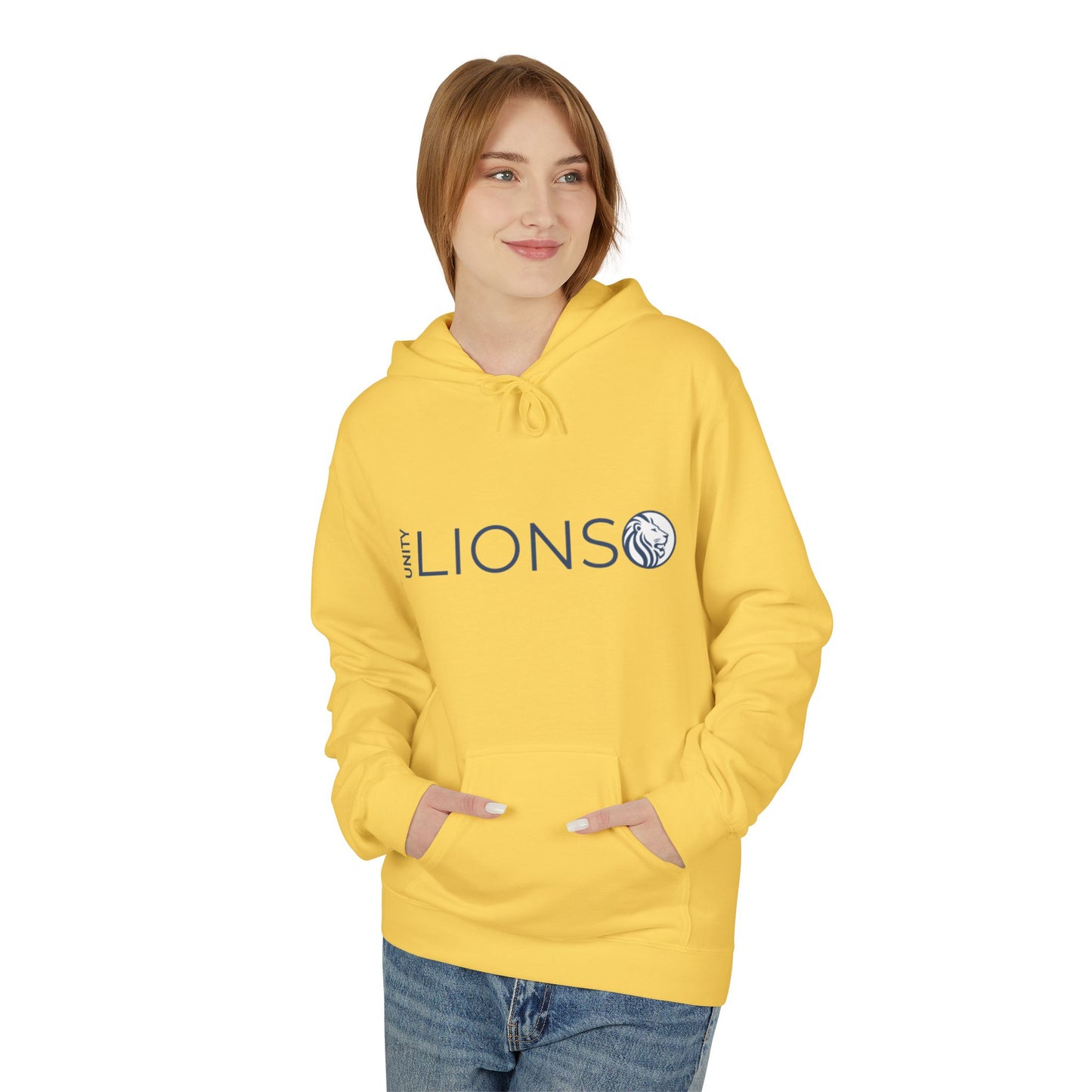 Unity Lions Hoodie, Unisex Fleece Sweatshirt, Casual Wear, Sports Team Apparel, Gift for Friends, College Spirit Gear