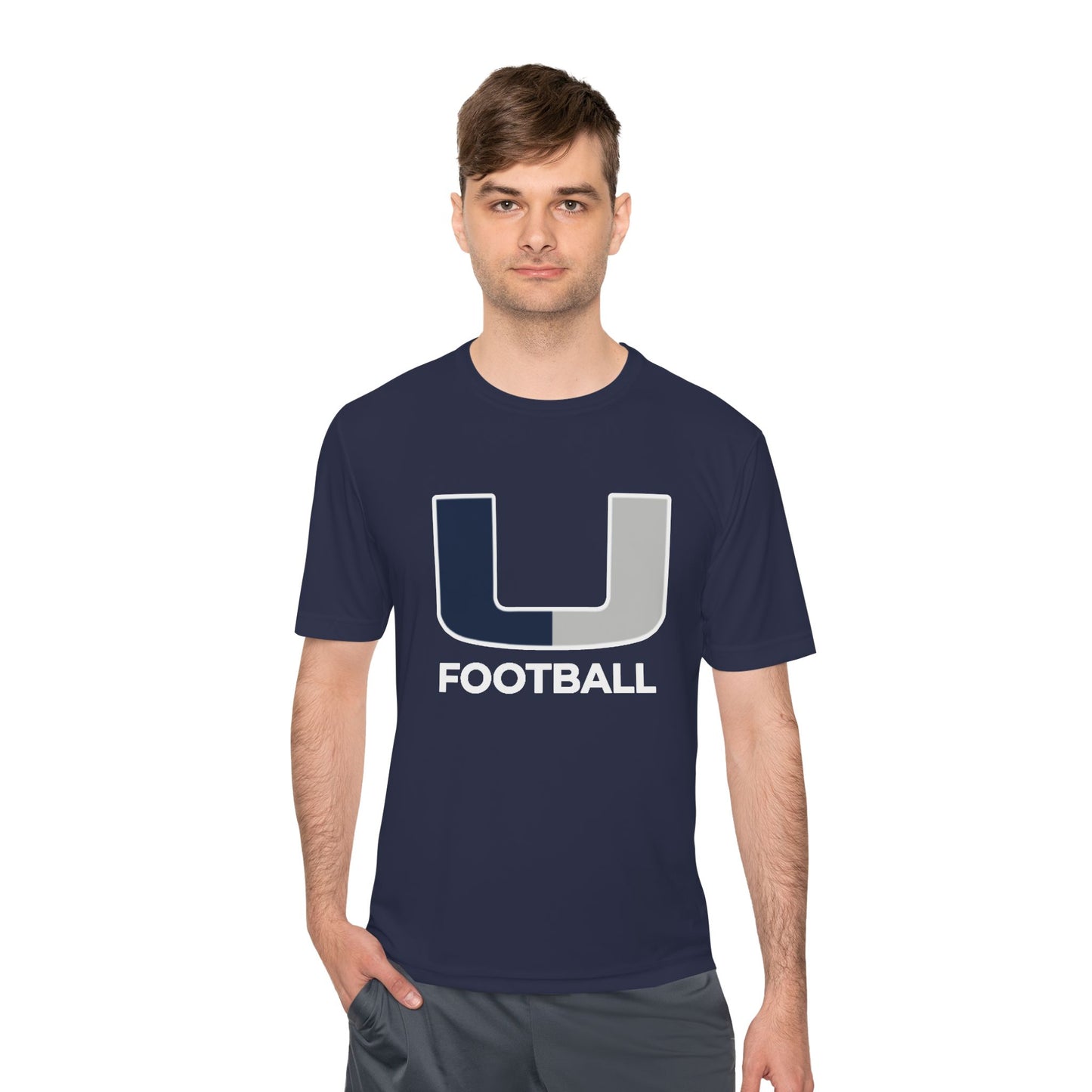 "U FOOTBALL" - Sporty Unisex Moisture Wicking Tee - Perfect for Athletes, Fitness Lovers, and Outdoor Adventurers | Great for Casual Wear, Gifts, [...]