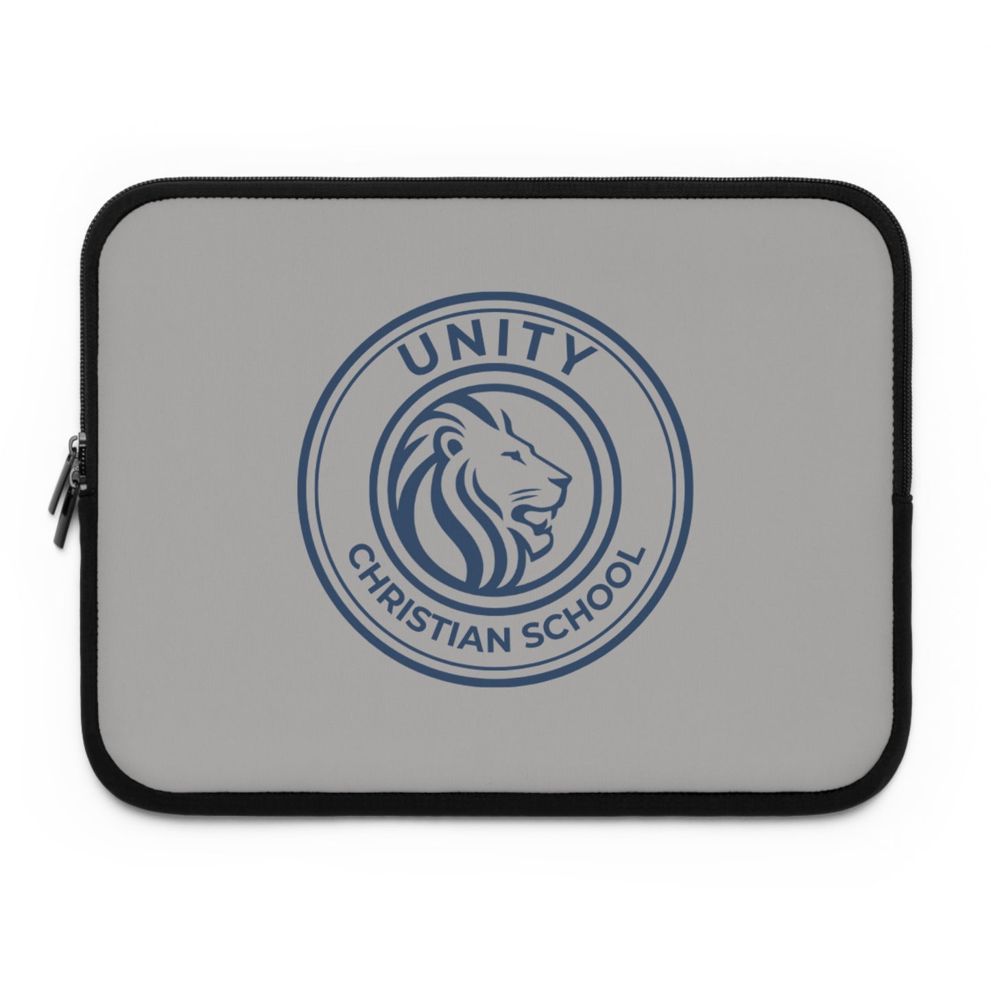 Grey Stylish Laptop Sleeve for Unity Christian School, Perfect Gift for Students, Back to School Essentials, Custom Tech Sleeve