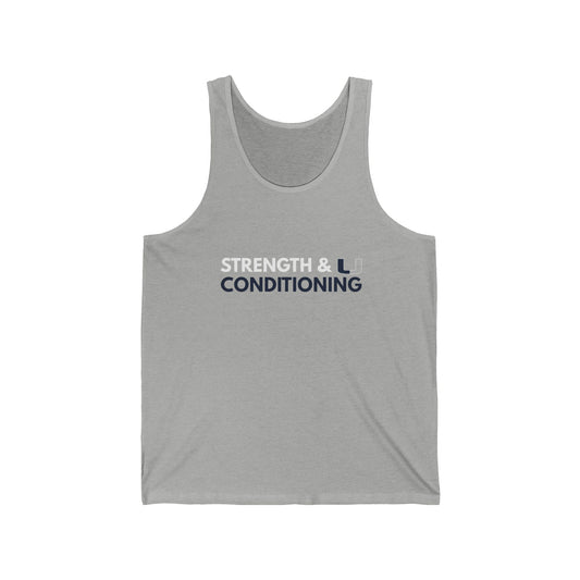 Strength & Conditioning Unisex Tank Top, Gym Wear, Workout Apparel, Fitness Gear, Summer Fashion