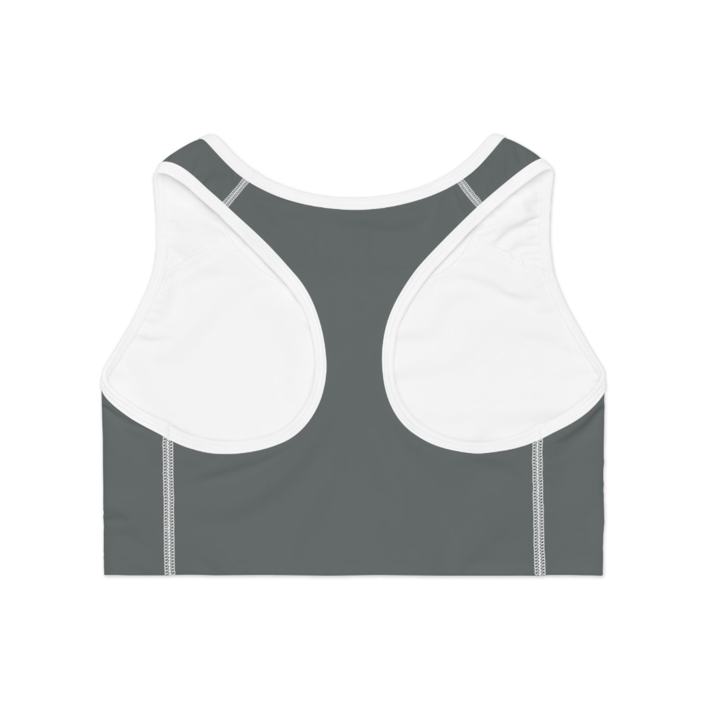Grey Unity "U" - Sports Bra - Empowering, Comfortable Activewear for Fitness, Yoga, Running, Gym, Team Sports, Workout Enthusiasts