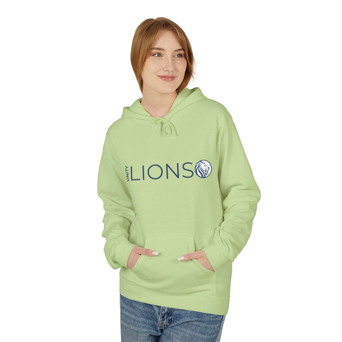 Unity Lions Hoodie, Unisex Fleece Sweatshirt, Casual Wear, Sports Team Apparel, Gift for Friends, College Spirit Gear