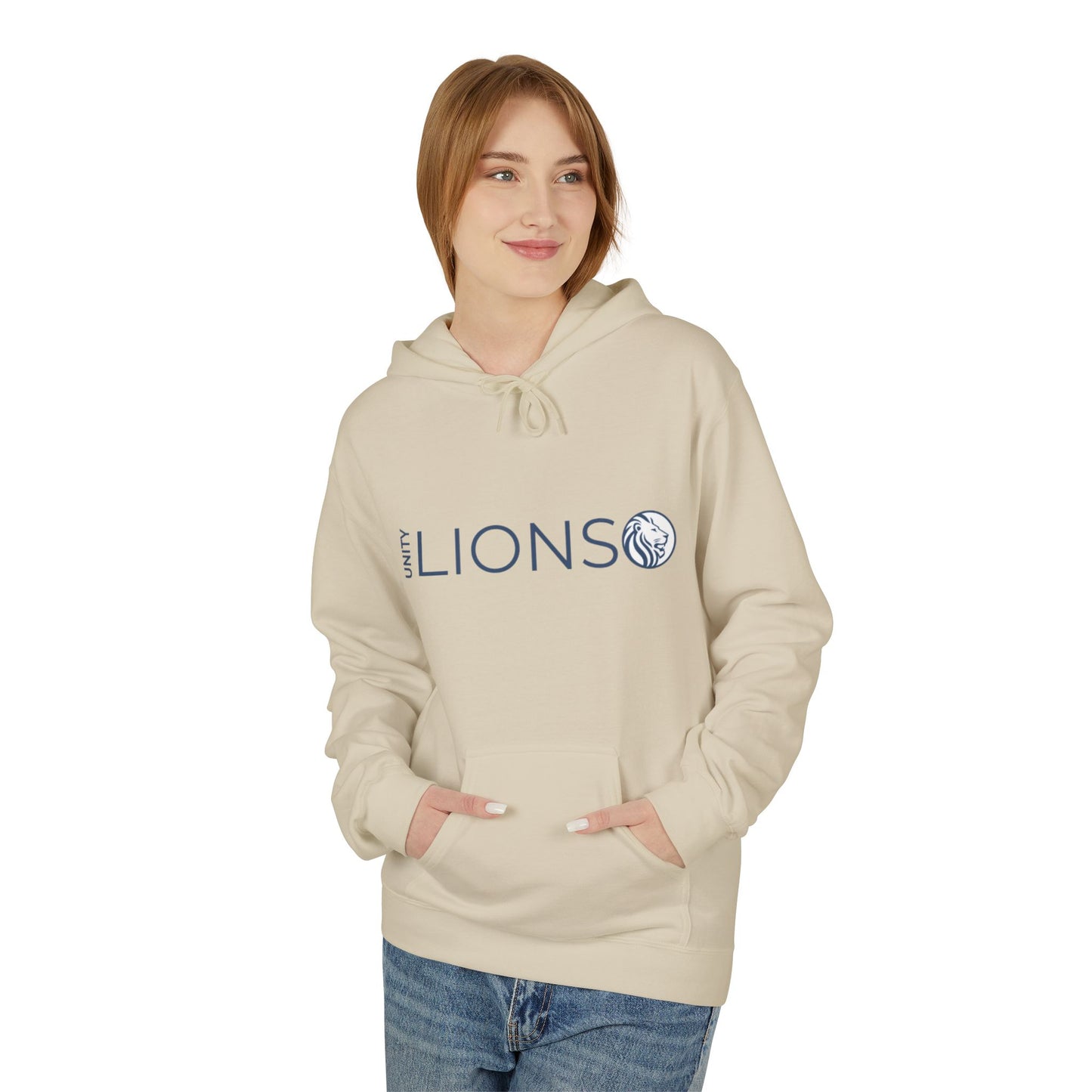 Unity Lions Hoodie, Unisex Fleece Sweatshirt, Casual Wear, Sports Team Apparel, Gift for Friends, College Spirit Gear