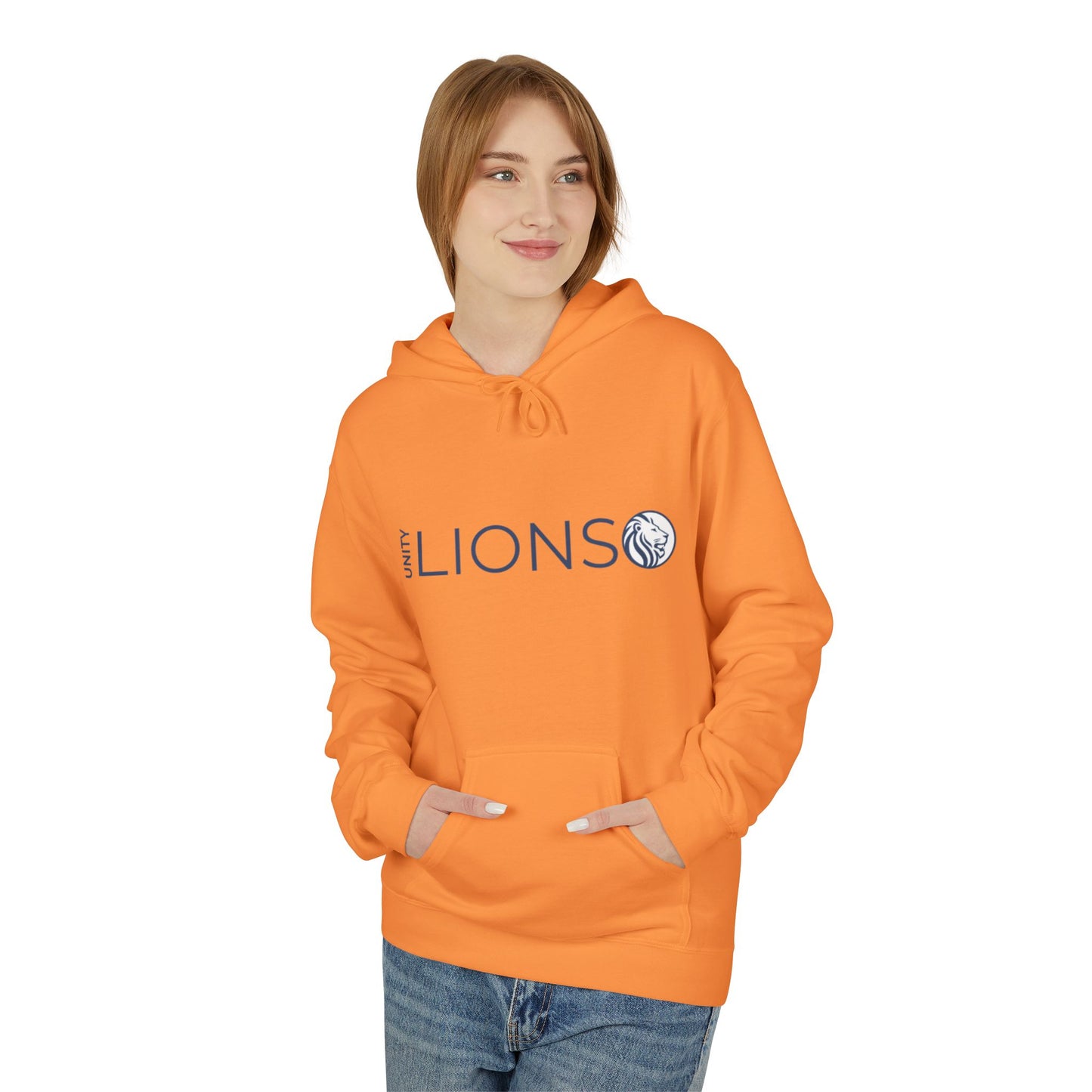 Unity Lions Hoodie, Unisex Fleece Sweatshirt, Casual Wear, Sports Team Apparel, Gift for Friends, College Spirit Gear
