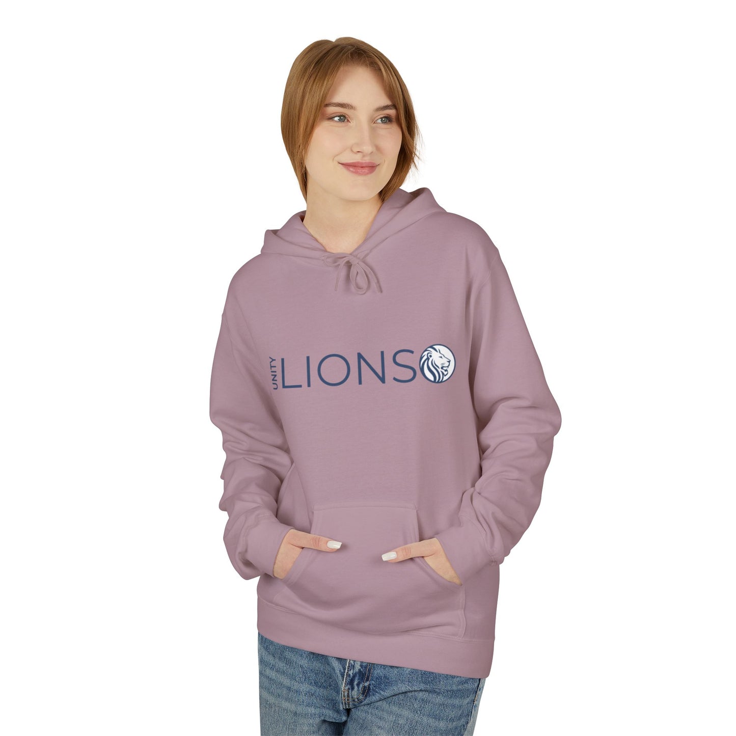 Unity Lions Hoodie, Unisex Fleece Sweatshirt, Casual Wear, Sports Team Apparel, Gift for Friends, College Spirit Gear
