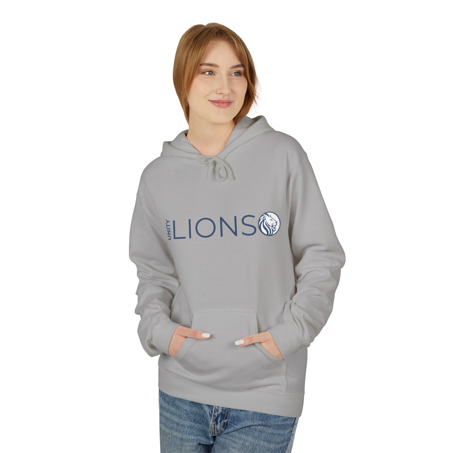 Unity Lions Hoodie, Unisex Fleece Sweatshirt, Casual Wear, Sports Team Apparel, Gift for Friends, College Spirit Gear