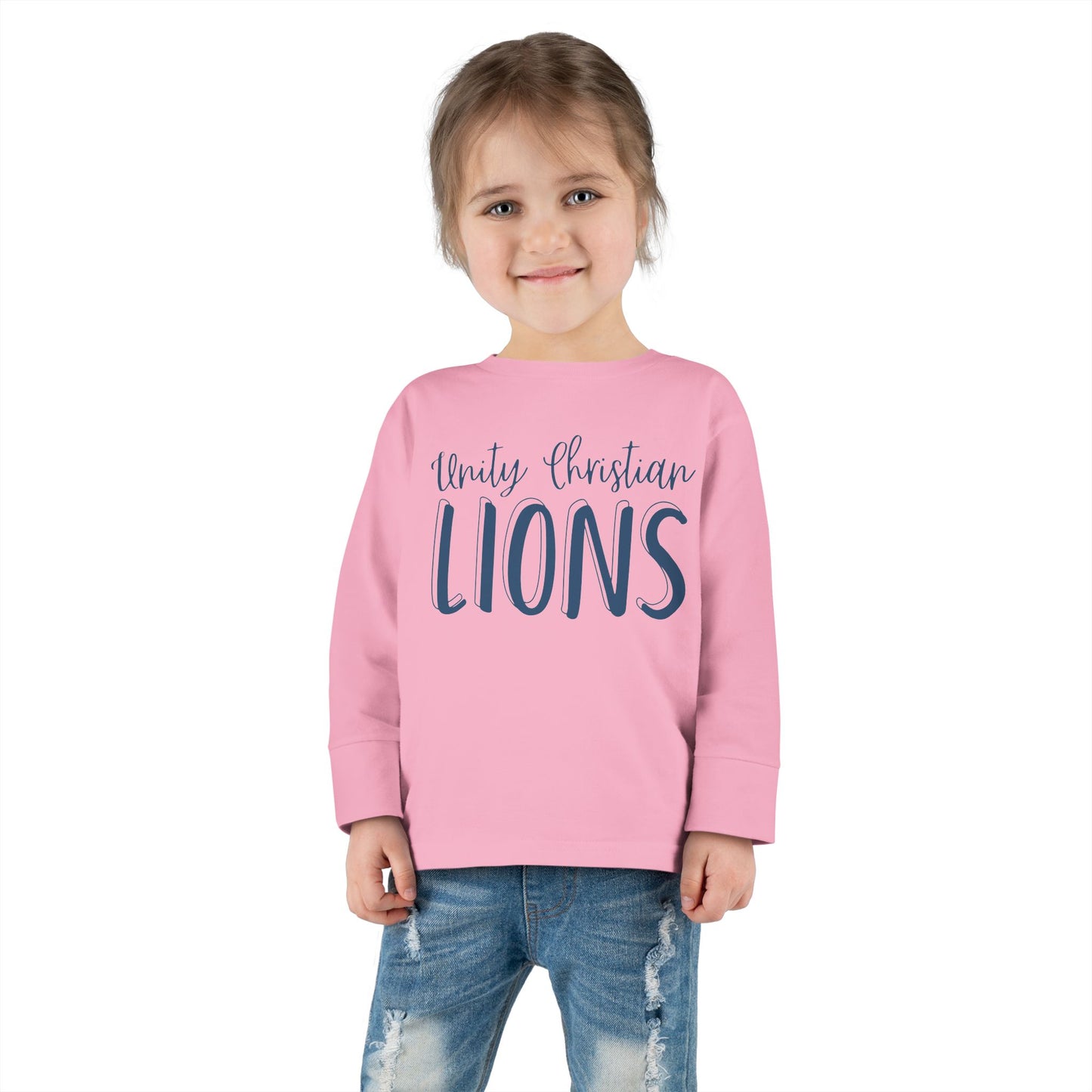 Toddler Long Sleeve Lion Tee | Cute Kids Shirt, Boys Girls Outfit, Birthday Gift, Everyday Wear, Animal Lover Apparel