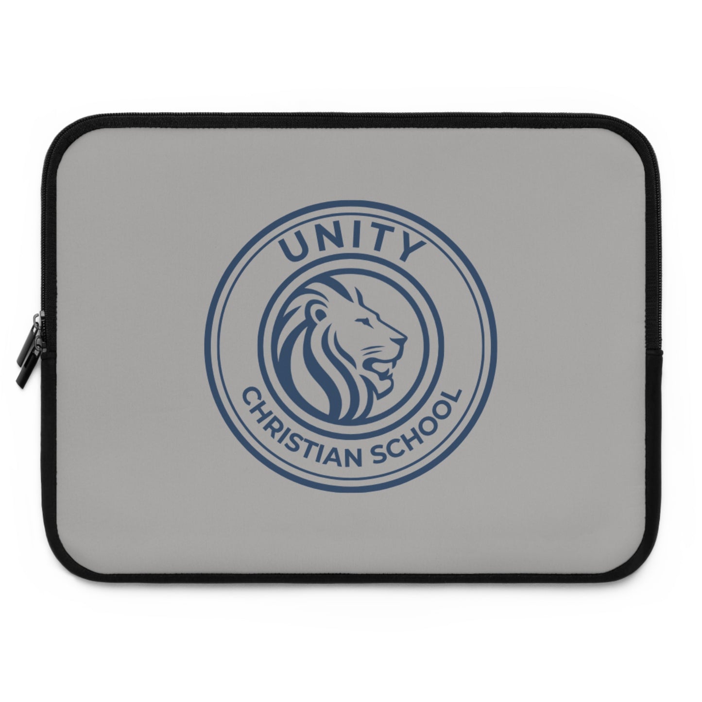Grey Stylish Laptop Sleeve for Unity Christian School, Perfect Gift for Students, Back to School Essentials, Custom Tech Sleeve
