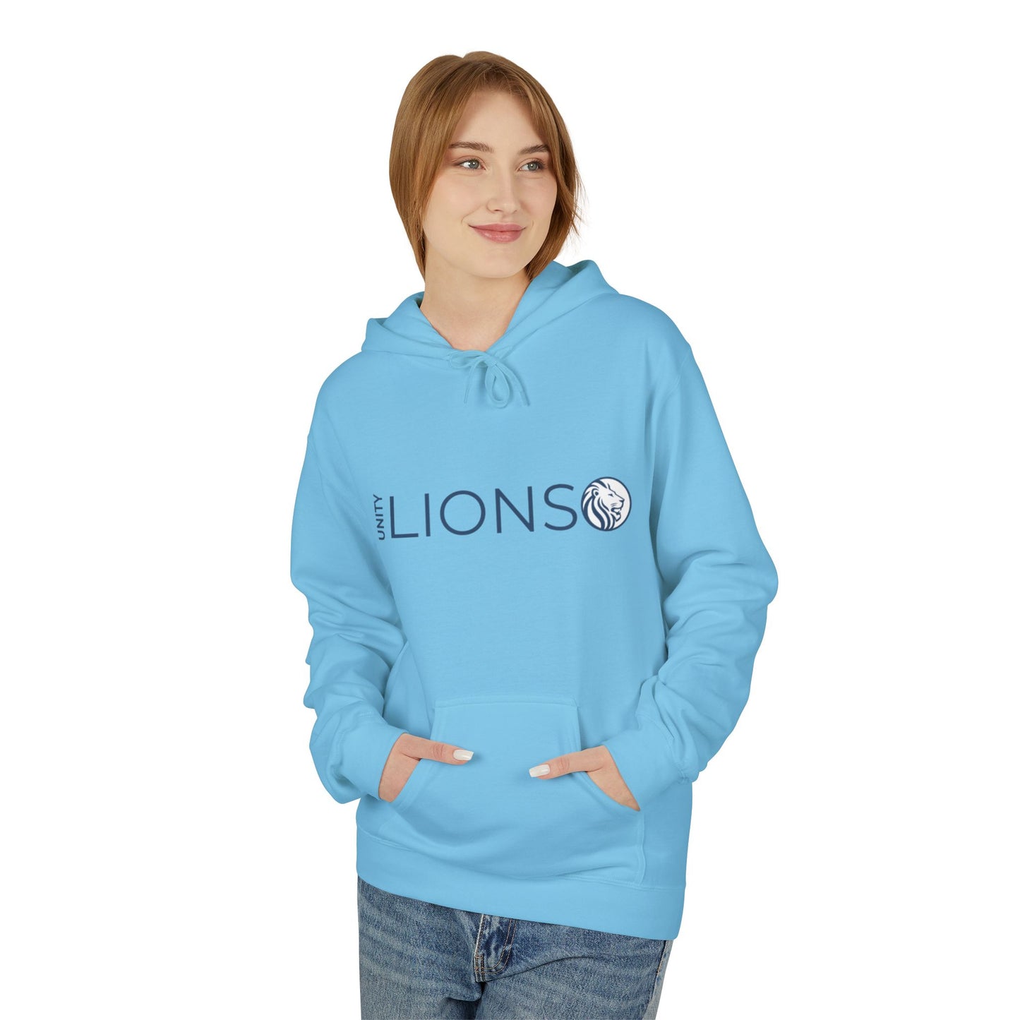 Unity Lions Hoodie, Unisex Fleece Sweatshirt, Casual Wear, Sports Team Apparel, Gift for Friends, College Spirit Gear